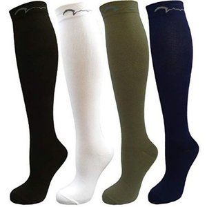 4 Pair Youth Graduated Compression Socks Great for